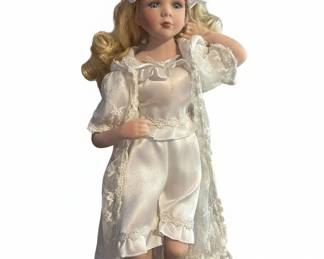 Vintage Porcelain Bride Doll fourth image