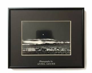Ansel Adams Moonrise, Hernandez, New Mexico Framed Reproduction