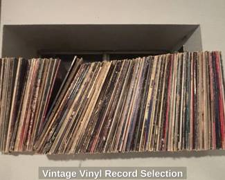 Vintage Vinyl Record Selection