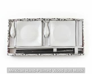 Mexican HandPainted Wood Bull Mask