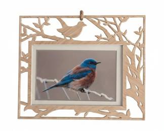 LaserCut Wooden Eastern Bluebird Picture Frame