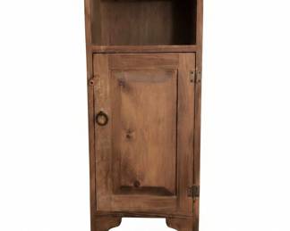 Antique Pine Jelly Cupboard with Drawers second image