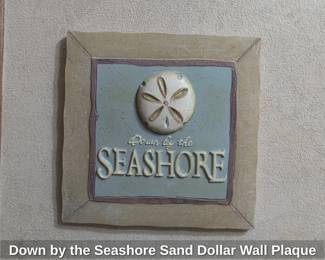 Down by the Seashore Sand Dollar Wall Plaque