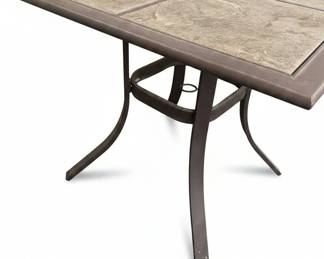 Metal Frame Ceramic TileTop Patio Table second image