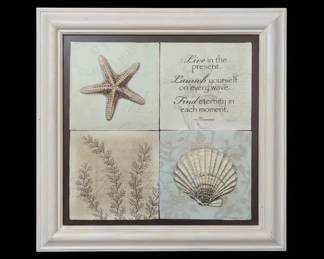 Coastal Theme Panel Inspirational Wall Art