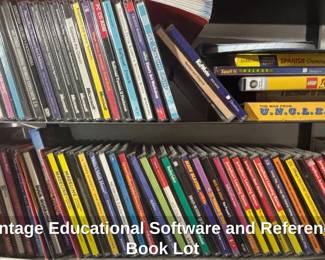 Vintage Educational Software and Reference Book Lot