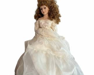Vintage Porcelain Bride Doll