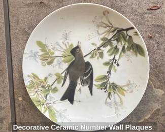 Decorative Ceramic Number Wall Plaques second image