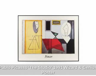 Pablo Picasso The Studio Wizard  Genius Poster