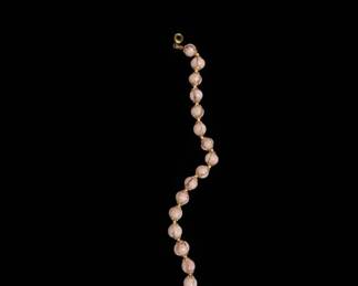 Pink Howlite Beaded Stretch Bracelet