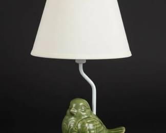 Vintage Ceramic Bird Lamp