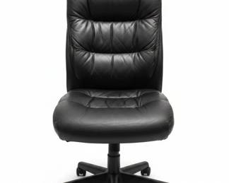 Black Faux Leather Executive Office Chair