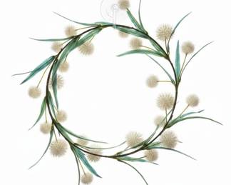 Artificial Dandelion Seed Head Wreath