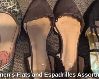 Womens Flats and Espadrilles Assortment