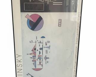 Wassily Kandinsky Exhibition Poster  Centre dArt Plastique Contemporain, Paris