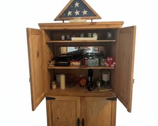 Rustic Pine TwoPiece Armoire second image