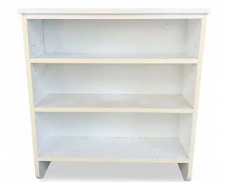 Standard Shelf White Laminate Bookcase