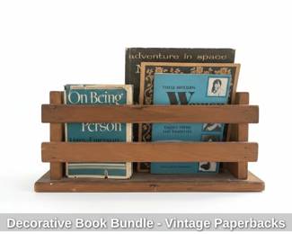 Decorative Book Bundle  Vintage Paperbacks