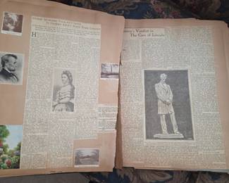 Abraham Lincoln scrapbook
