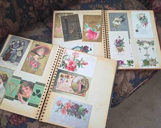 Vintage Postcard scrapbooks