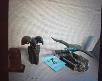 jade Bird Statues