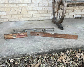 Lot 42: Vintage Hand Tools, Antique Levels, and Vintage Drill
