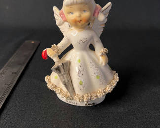 Lot 105: Mid-Century April Angel and 1996 Harmony Kingdom "Ingenue"