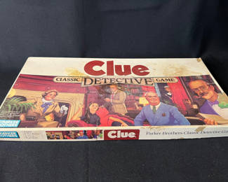 Lot 172: 1980's Vintage game collection: Clue, Ipswich, and Dominoes