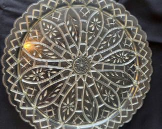 Lot 21: Vintage Tupperware contaimer and Assorted decorative dinnerware and serving pieces