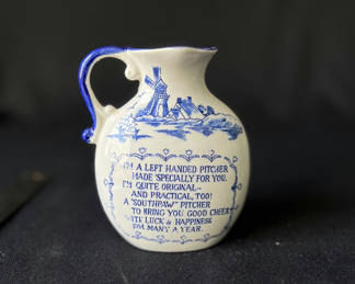 Lot 84: Assorted viintage ceramic pitchers and decorative pottery