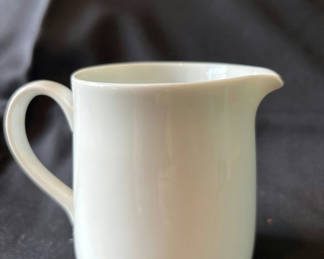 Lot 13: Vintage Ceramic Creamer Pitcher, Glass Goblets, and a Port Glass