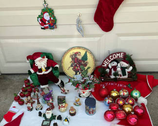 Lot 66: Vintage Christmas Ornaments and Figurines