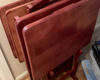 wood TV trays