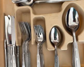 nice set stainless flatware