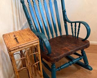 rocker; bamboo stand