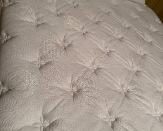 nice queen Serta, with bed frame