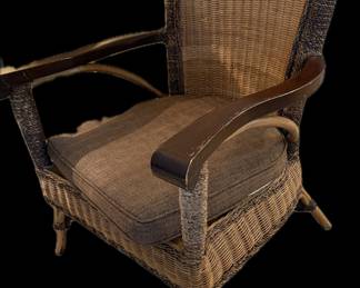 rattan armchair