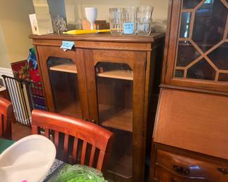 Glass front display cabinet