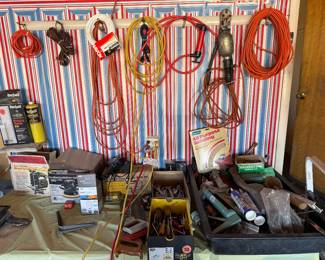 Tools, extension cords