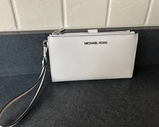 Michael Kors wallet wristlet, 2 zipper compartments, $45