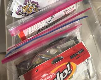 Variety of fishing lures.