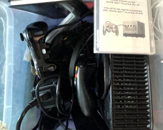 Game consoles.