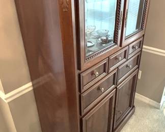 BUY IT NOW! $575.00. Display cabinet, Brand: Dall' Agnese-Italy, w/glass shelf/drawers & cabinet. 20" D x 44" W x 62 1/2" H. Call Jan at 314 960-5700