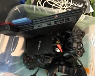 Game consoles.