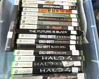 Variety of video games.