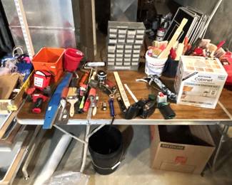 Various painting and hardware.