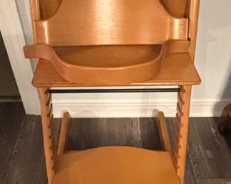 Swedish high chair/converts to regular chair.