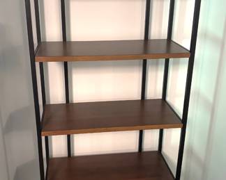 BUY IT NOW! $150.00 each. Five wood shelves w/metal frame. 30 1/2" W x 14" D x 72" H. Call Jan at 314 960-5700