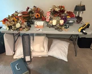 Pillows and home decor.