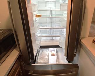 BUY IT NOW! $850.00. GE French door refrigerator w/ bottom freezer and ice maker-excellent condition. Call Jan at 314 960-5700